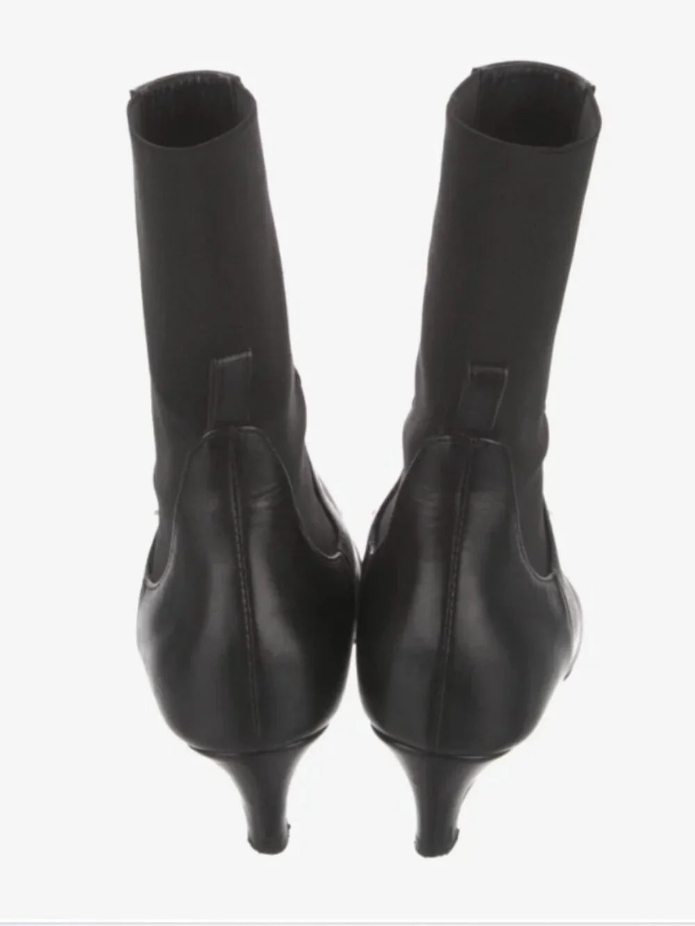 TOTEME The Mid Heel leather Chelsea boots Black Workwear Classic Size 7